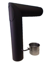 TUBI  CURVA 90° NERO PER