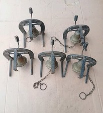 CAMPANA OTTONE Ø 80 FERRO BATTUTO VINTAGE ANNI 80 NUOVA LEGGI DESCR. VEDI MISURE