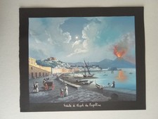 Gouache Moderna Napoli Veduta