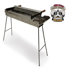 Canalina  A Carbone + Rotazione Automatica Cuoci Arrosticini 17 Slot 