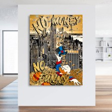 Quadro in vetro acrilico Dagoberto quadro da parete lusso fumetto citazioni poster immagini ufficio decorazione