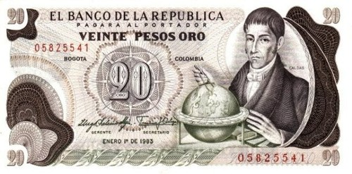 Colombie 1983 billet - 01.01.1983,