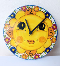 Orologio ceramica dipinta