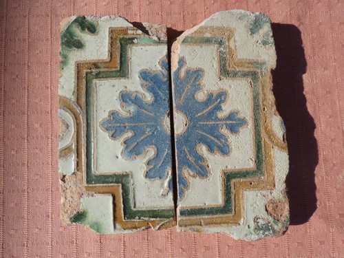 Piastrella antica xvi secolo - piastrella,