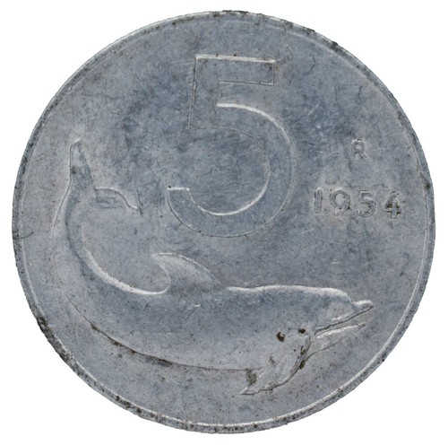 Moneta italia lire 1954 - lire, r