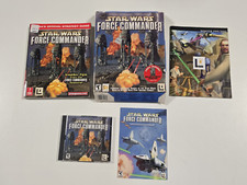Star Wars Force Commander gioco PC scatola da collezione con gioco e guida strategica