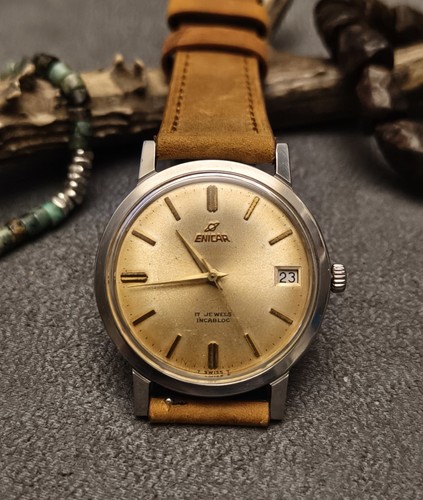 Orologio vintage enicar data - vintage,