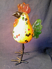 GALLO IN VETRO ARTISTICO GAMBE