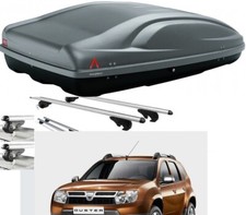 BOX AUTO PORTABAGAGLI ALL TIME 400+BARRE PORTATUTTO PER DACIA DUSTER ANNO 2012
