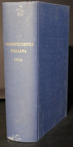 Giurisprudenza italiana vol - giurisprudenza, italiana.