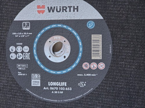 Dischi taglio würth 350 - ,