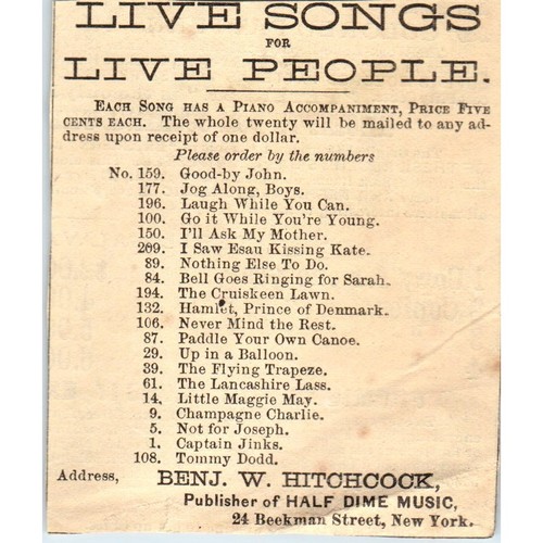 1878 peterson magazine - 1878, ad