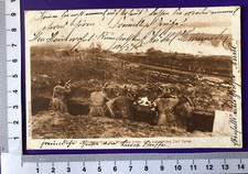 WW1 Polonia trincea sul lago Wigry villaggio in fiamme Tartak posta militare Passau 16