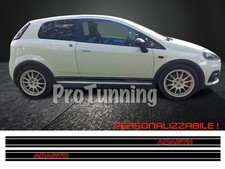 Fasce adesive Fiat Abarth Grande Punto adesivi personalizzati strisce su misura