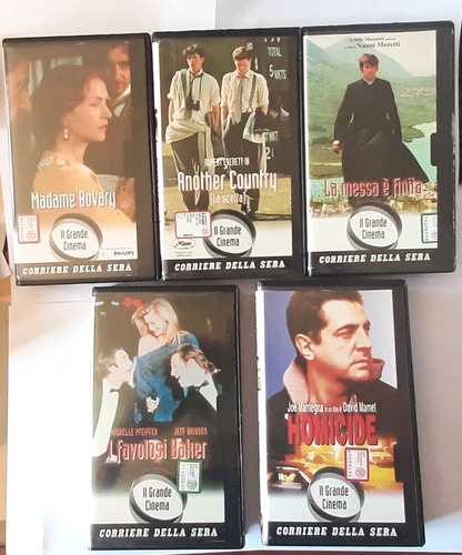 Lotto 5 cassette vhs - n.,