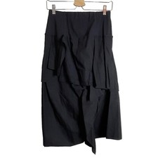 Gonna Patana Plantations nera midi Lagenlook boho taglia S orlo asimmetrico a strati