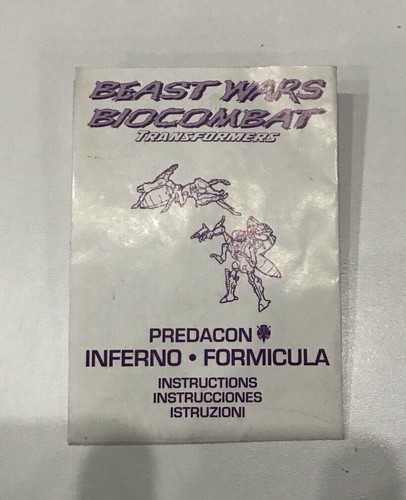 Manuale istruzioni beast wars - manuale,