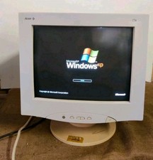 Computer Vintage Monitor CRT Acer 77e a COLORI- 17" POLLICI VGA Retrogame X Ibm✅