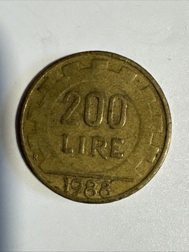 Moneta 200lire 1988 usata - 1,