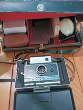 Polaroid automatic 250 land camera con confezione accessori.