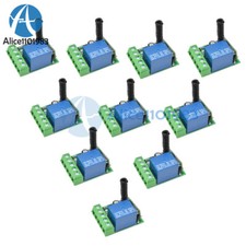 1-10PCS 433MHZ DC12V 10A 1CH Relè Wireless RF Telecomando Interruttore Ricevitore