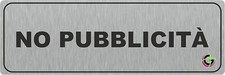 TARGHE ADESIVE ALLUMINIO - No