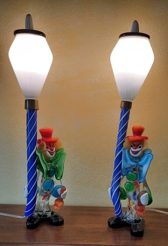 Vintage glass lamps murano - glass,