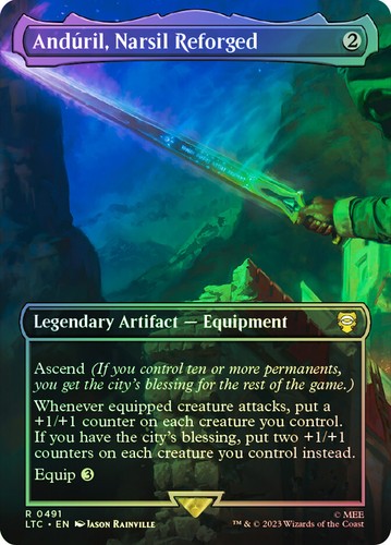 Mtg foil anduril - mtg, narsil