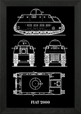 FIAT 2000 Framed Wall Art