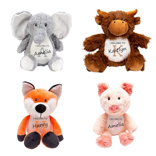 Peluche personalizzato mucca - peluche,