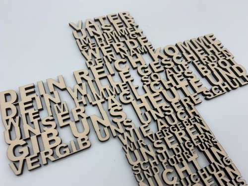 Padre nostra preghiera legno - nostra,