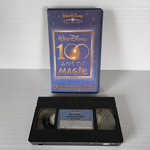 Cassette vhs walt disney 100 - walt,