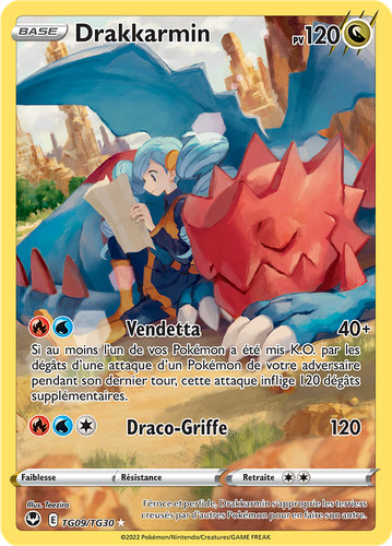 Carte pokémon drakkarmin - carte,