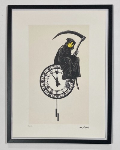 Lithographie banksy avec - lithographie,