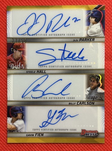 2025 bowman best gold - best, quad