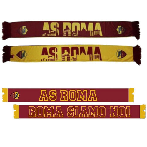 Roma sciarpa con logo - con,