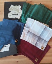 Fazzoletti Perofil vintage, verde blu bordeaux bianco/grigio, cotone Made Italy