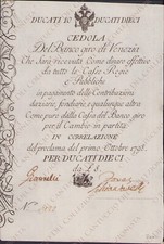 1798 VENEZIA Ducati 10 Cedola