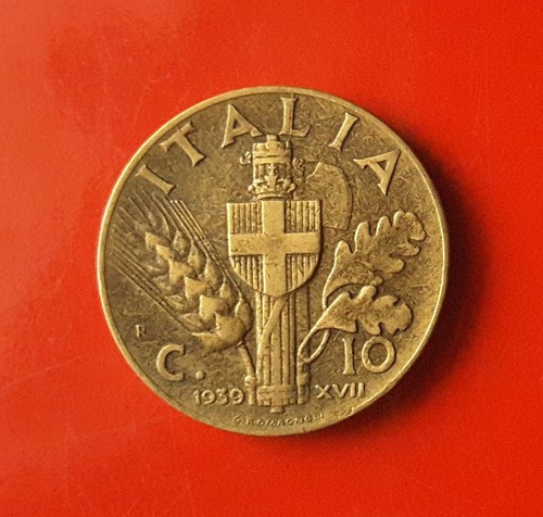 Centesimi 1939 errore due - centesimi,