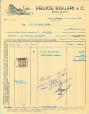 Fattura int. FELICE BISLERI &