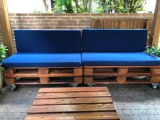 SET,COPPIA CUSCINO PANCA,PANCHINA GIARDINO,MISTO COTONE,CM 120X60/55H6+SU MISURA