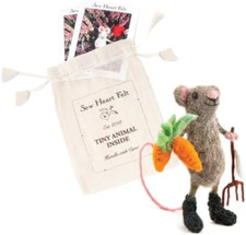 l Topo giardiniere infeltrito a mano l Lana organica l Decorazione domestica fat