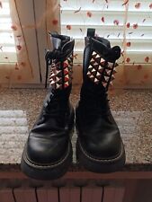 Stivaletti donna con borchie no marca nero usati buone condizioni