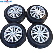 Set ruote complete 185/65/R15 + copricerchi in plastica per Peugeot/Citroen