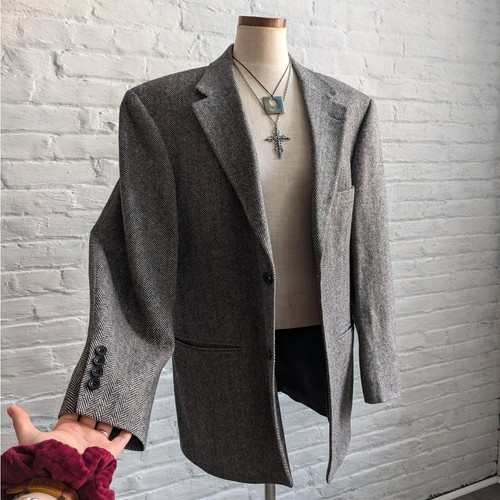 Blazer vintage lana - , chevron