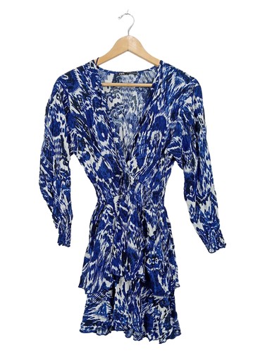 Zara abito donna blu - donna, bianco