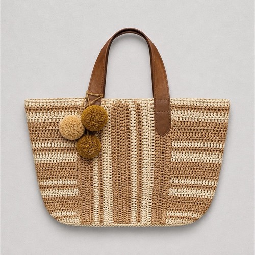 Borsa righe straw studios - righe,