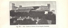 Stampa antica ORIA castello di