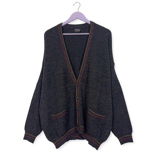Cardigan vintage grigio - cardigan,
