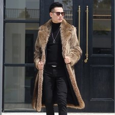 Cappotto uomo visone ispessito
